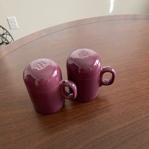 Fiestaware range top salt and pepper shakers